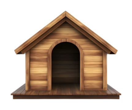 Dog kennel on a transparent background. isolated background.