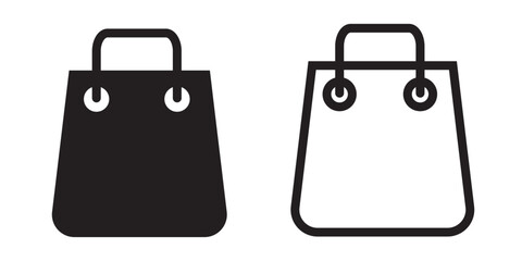Shopping bag icon. Ecommerce purchasing sign. Online store concept. 