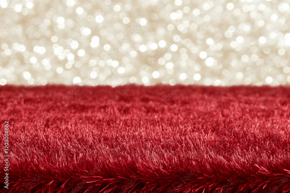 Poster red plush texture background image