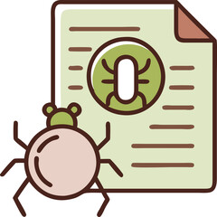 Software Testing Illustration with Checkmark and Bug
