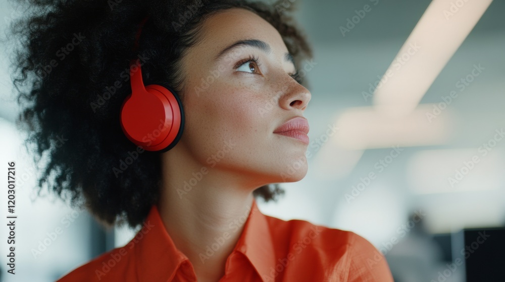 Poster Modern Communication Hub Diverse Call Center Operators with Headsets in Open Office - Optimizing Public Service and Digital Collaboration for Age-Inclusive Teamwork