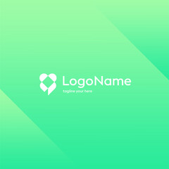 love tech logo design template elements