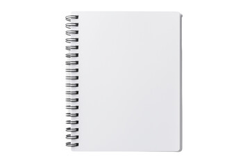 Blank Spiral Notebook, Isolated on Transparent Background