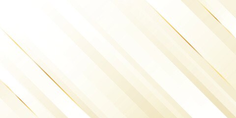 Obraz premium Abstract beige luxury background with gold lines. Dynamic diagonal stripes. Elegant modern wallpaper. Suitable for templates, sale banners, events, ads, web and pages