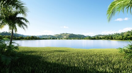 Serene Tropical Lake
