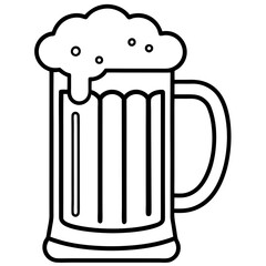 Beer Mug Line Art Icon
