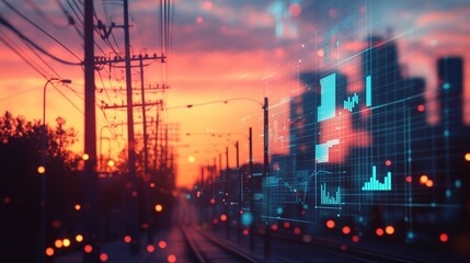 Energy Price Hike Illustration: Depicting the Rising Costs and Economic Consequences