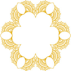 Beautiful flower art and mandala vector design