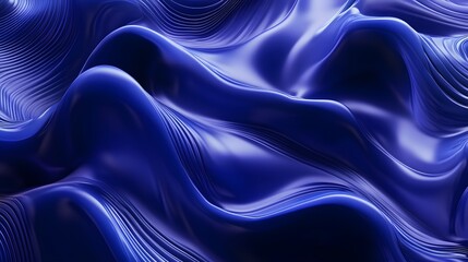 Obraz premium Abstract Blue Waves Smooth Surface Design