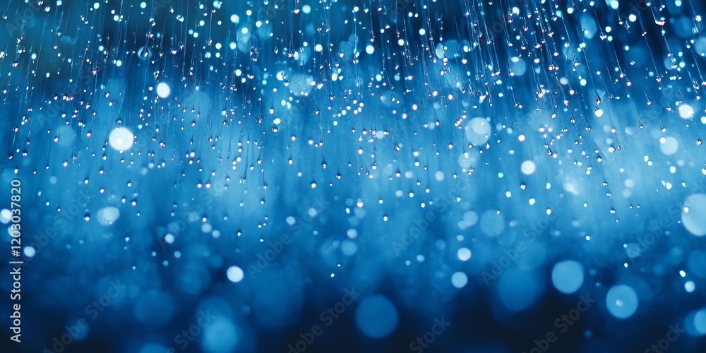 Poster close up of pouring rain creates an abstract background, highlighting the beauty of pouring rain in 
