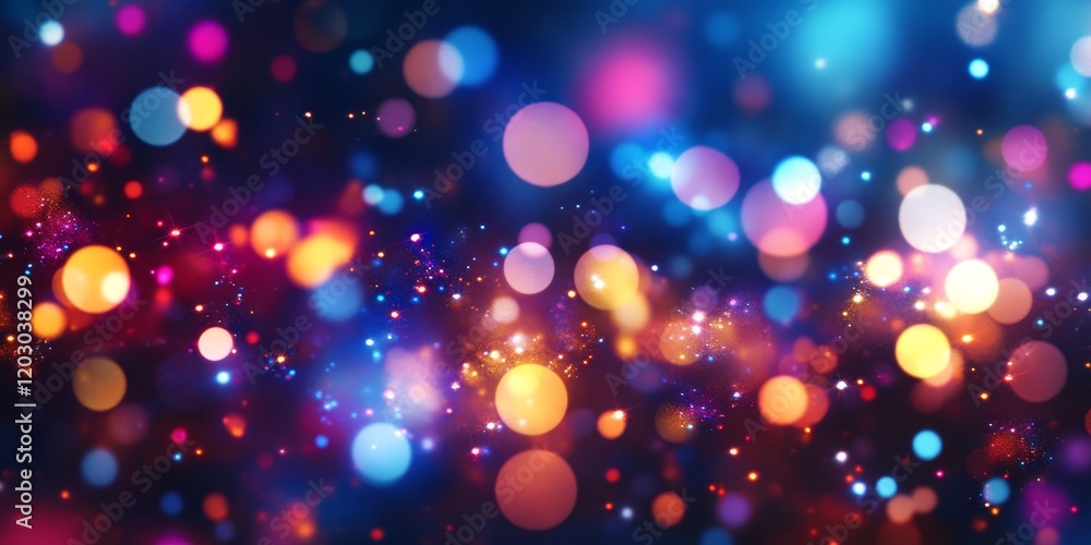 Leinwandbilder Abstract background featuring beautiful bokeh effects, creating a visually striking and captivating atmosphere. The beautiful bokeh enhances the depth of the abstract background beautifully.