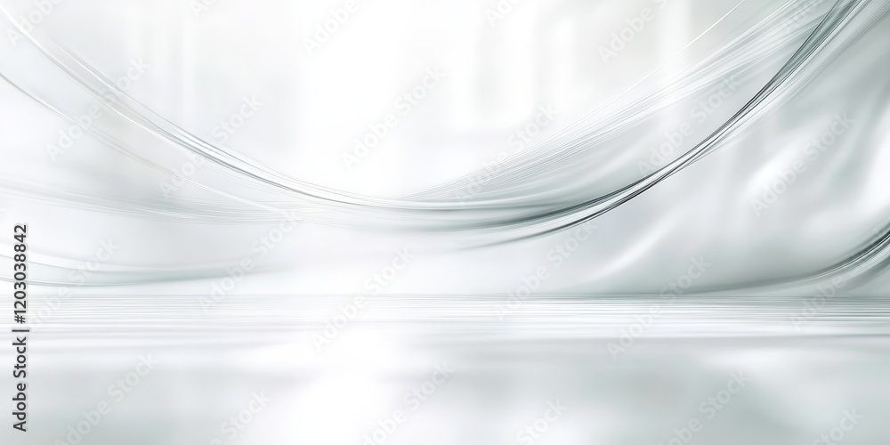 Fototapete blurred white abstract background featuring a soft grey gradient with bright light creates an ideal 