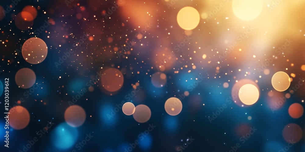 Fototapete Abstract background featuring beautiful bokeh effects, creating a visually striking and captivating atmosphere. The beautiful bokeh enhances the depth of the abstract background beautifully.