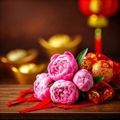Chinese new year flower decoration