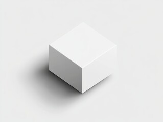 White Cube Mockup Simple Product Display Box
