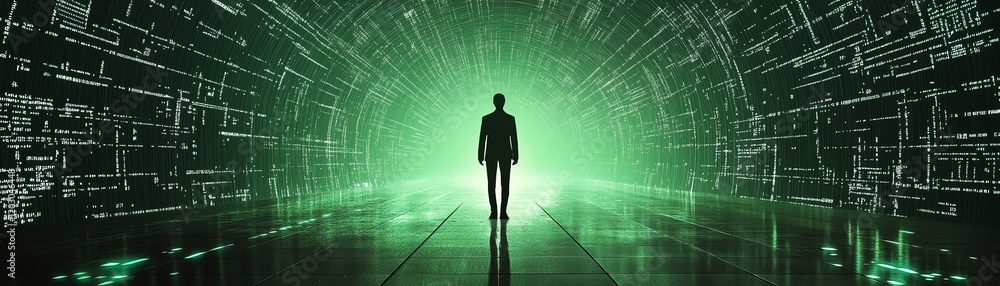 Aufkleber secure access to personal data on the internet, encrypted information, user login with password, dig