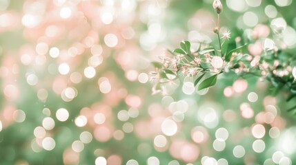 Fototapeta premium Delicate Spring Blossoms Softly Lit Background