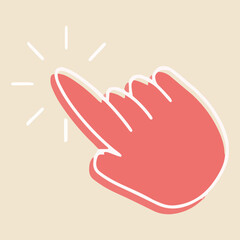 Click Cursor Social Media Button and Icon Set for Engagement