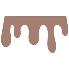 Melted drip paint vector
