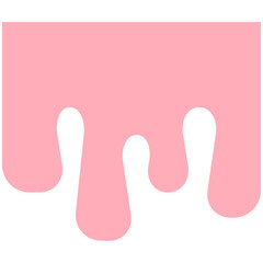 Melted drip paint vector
