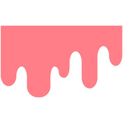 Melted drip paint vector