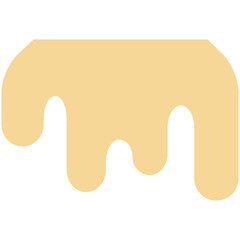 Melted drip paint vector