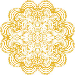 Beautiful flower art and mandala vector design