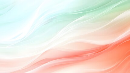 Fototapeta premium Abstract Pastel Waves Flowing Softly Across Canvas