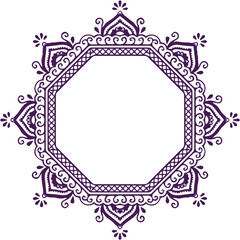 Beautiful flower art and mandala vector design