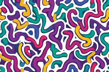 Abstract Colorful Shapes Illustration