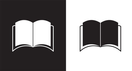 Open book line icon set. ebook icon vector illustration on white background
