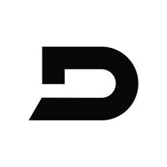Dynamic D Logo for Modern Business Identity