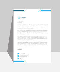 Letterhead design template for business. Print for ready  free download.
