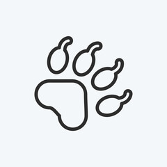 Icon Fauna. suitable for education symbol. line style. simple design editable