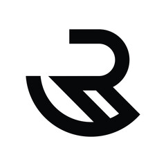 Creative R Letter Logo Design Template