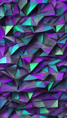 Abstract purple green blue black pattern, texture wall art design, vibrant poster banner background.