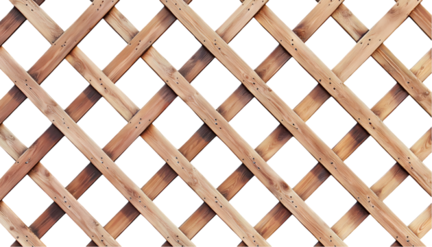 Brown Wooden Lattice Pattern Seamless Texture Background Design art grid dark cross decor style     
