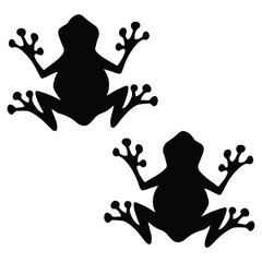 frog Silhouette, frog Vector Silhouette, frog cartoon Silhouette, frog illustration, frog icon Silhouette, frog Silhouette illustration