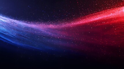 Obraz premium Abstract Red And Blue Glitter Wave Design