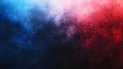 Fototapeta premium Abstract Blue And Red Cosmic Nebula Dust Cloud