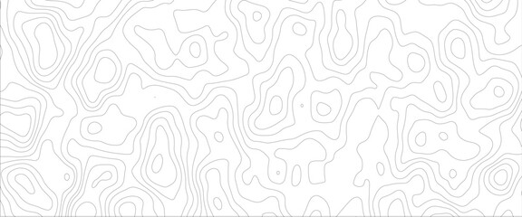 Contour geography wavy topographic line map. Geography map grid abstract backdrop background. Seamless pattern and banner design.
