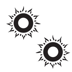 Sun Silhouette, Sun Vector Silhouette, Sun cartoon Silhouette, Sun illustration, Sun icon Silhouette, Sun Silhouette illustration