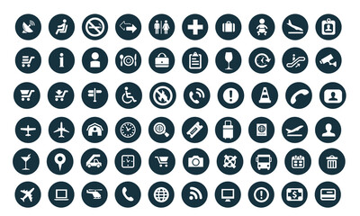 Vector Illustration Set Of Simple Transportation Icons. Elements Professional Mechanic, Reverse Directions, Aviation And Other Synonyms Highway, Transport And Aviation