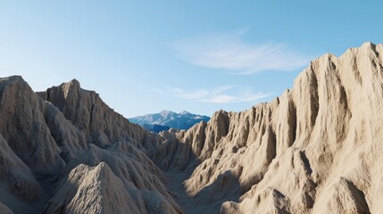 Fototapeta premium Desert mountain landscape panorama