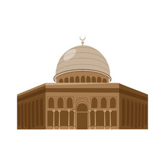 Fototapeta premium Intricate Mosque Vector Design for Islamic Artwork