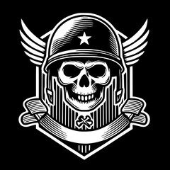 Vector design skull sticker