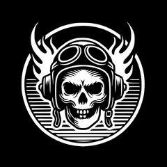 Vector design skull sticker