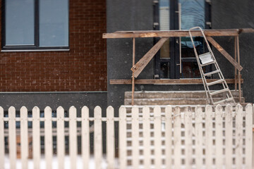 barricaded house entrance