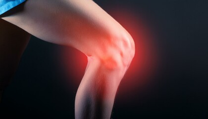 It symbolizes inflammation inside the knee.