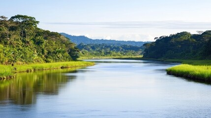 Fototapeta premium Serene Tropical River